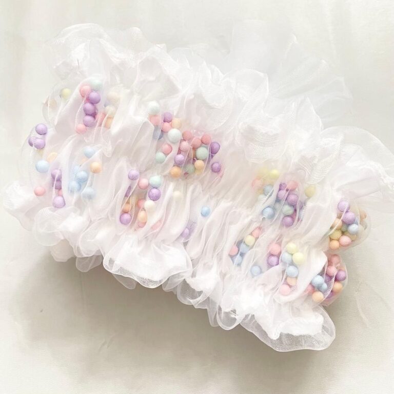 こども女の子浴衣甚平　カラフル虹色マカロンポンポンゆめかわゴム帯セット - Erii 和装小物店